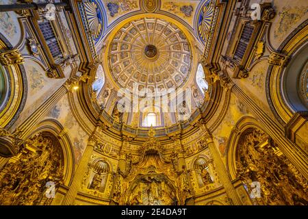 Interior of Sacra Capilla del Salvador del Mundo. XVIth century chapel of the Savior, Vazquez de Molina Square. Ubeda, UNESCO World Heritage Site. Jae Stock Photo