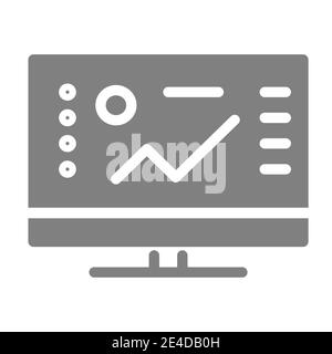 Software solid icon. Computer vector illustration isolated on white. Graph glyph style design, designed for web and app. Eps 10. Stock Vector