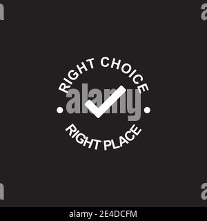 Check mark logo design vector template Stock Vector