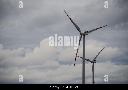 two pinwheels detail view Stock Photo