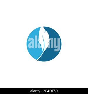 Feathers Logo Template vector symbol nature Stock Vector