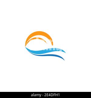 Sun Vector illustration Icon Logo Template design Stock Vector