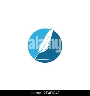 Feathers Logo Template vector symbol nature Stock Vector