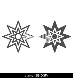 Eight Point Star, Elegant Vector Logo Design, Beauty Decorative Logo ...