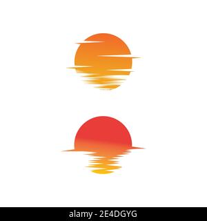 Sun Vector illustration Icon Logo Template design Stock Vector