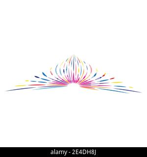 Fireworks Logo Template vector symbol nature Stock Vector