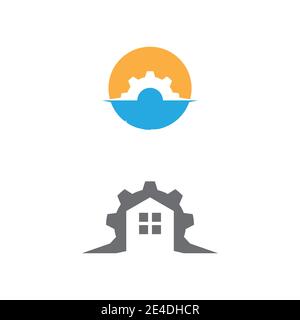 Gear Logo Template vector icon illustration design Stock Vector