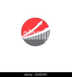 Arrow vector illustration icon Logo Template design Stock Vector