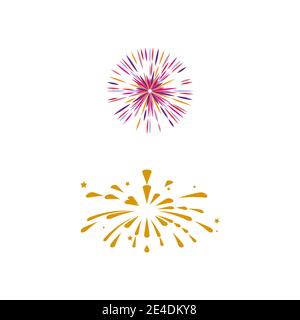 Fireworks Logo Template vector symbol nature Stock Vector