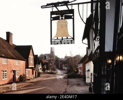 Kersey village. Suffolk. England. UK Stock Photo