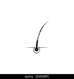 Follicle Hair treatment logo vector icon template Stock Vector
