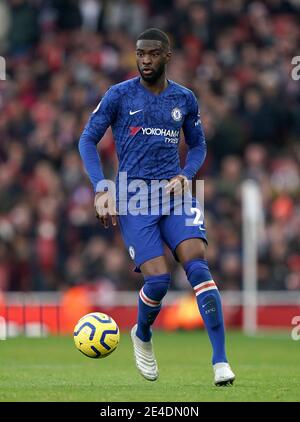 File photo dated 29-12-2019 of Chelsea's Fikayo Tomori. Issue date: Saturday January 23, 2021. 2021. Frank Lampard has tipped Fikayo Tomori to become a “top player” after the Chelsea defender completed his loan switch to AC Milan. See PA story SOCCER Chelsea. Photo credit should read John Walton/PA Wire. Stock Photo