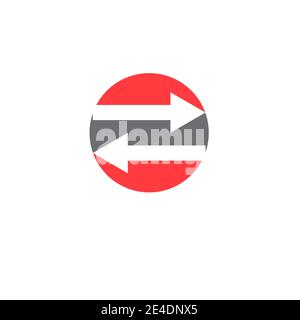 Arrow vector illustration icon Logo Template design Stock Vector