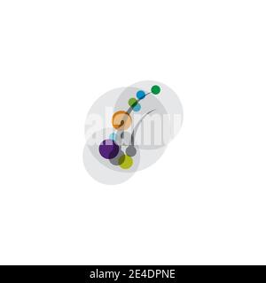 Follicle Hair treatment logo vector icon template Stock Vector