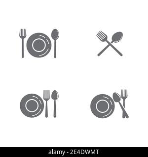 Set Kitchen icon cooking tools vector flat design Stock Vector