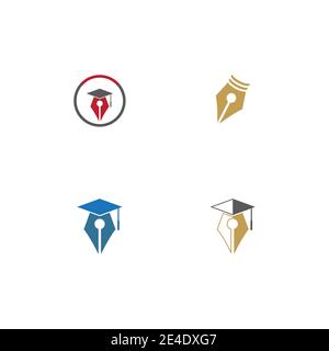 Set Nib Logo Template vector symbol nature Stock Vector
