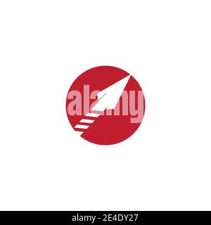 Spear Logo Template vector symbol nature Stock Vector