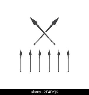 Spear Logo Template vector symbol nature Stock Vector