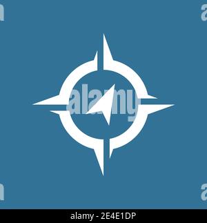 A blue compass stock vector. Illustration of adventure - 108435320