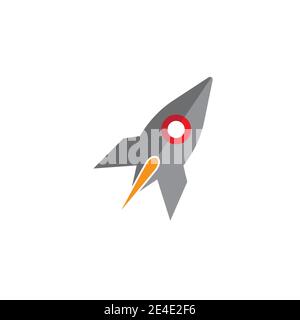 Rocket Logo Template vector symbol nature design Stock Vector