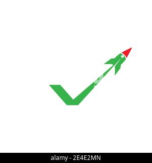 Rocket Logo Template vector symbol nature design Stock Vector