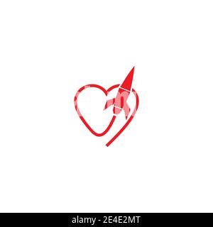 Rocket Logo Template vector symbol nature design Stock Vector
