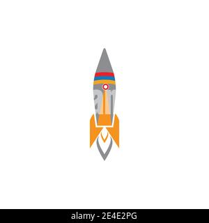 Rocket Logo Template vector symbol nature design Stock Vector