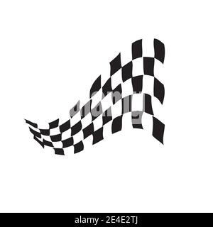 Race flag icon, simple design illustration vector Stock Vector