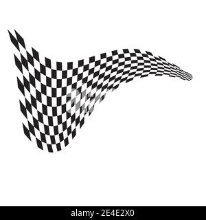 Race flag icon, simple design illustration vector Stock Vector