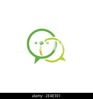Chat Logo Template vector symbol nature Stock Vector