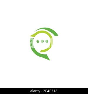Chat Logo Template vector symbol nature Stock Vector