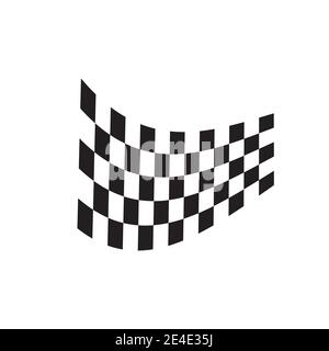 Race flag icon, simple design illustration vector Stock Vector
