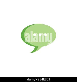 Chat Logo Template vector symbol nature Stock Vector