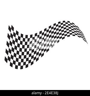 Race flag icon, simple design illustration vector Stock Vector