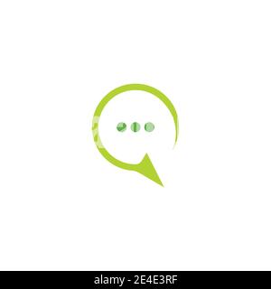 Chat Logo Template vector symbol nature Stock Vector
