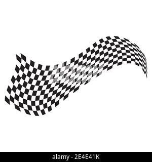 Race flag icon, simple design illustration vector Stock Vector