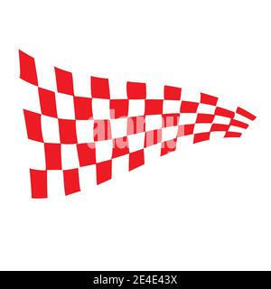 Race flag icon, simple design illustration vector Stock Vector