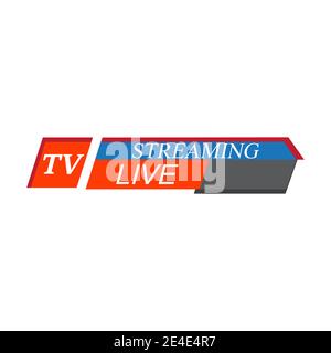 Tv news bars  headlin or lower third template Stock Vector