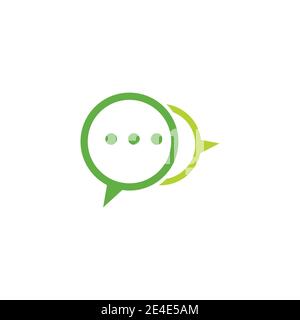 Chat Logo Template vector symbol nature Stock Vector