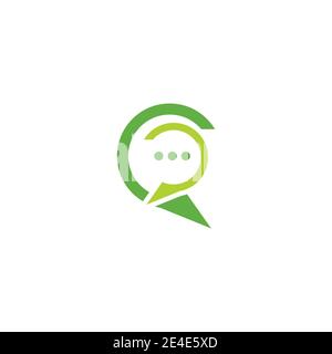 Chat Logo Template vector symbol nature Stock Vector