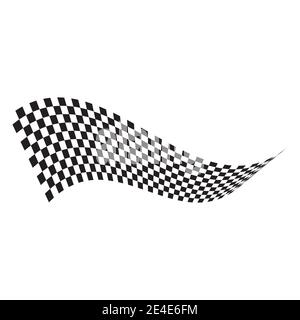 Race flag icon, simple design illustration vector Stock Vector