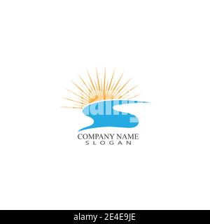 River vector icon illustration design Stock Vector