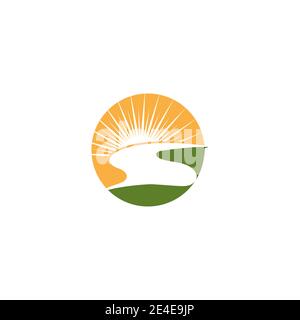 River vector icon illustration design Stock Vector