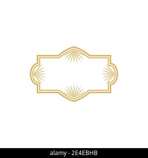 Vintage Ornament Greeting Card Vector Template Stock Vector