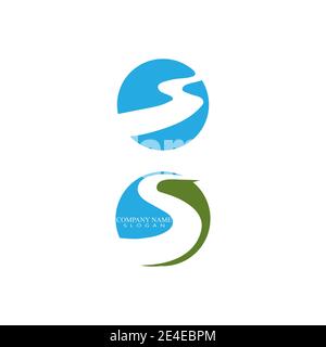 River vector icon illustration design Stock Vector