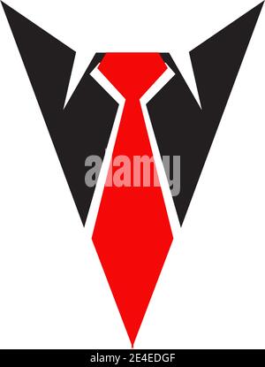 Tie logo icon design vector illustration template Stock Vector