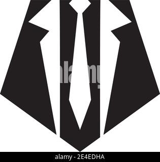 Tie logo icon design vector illustration template Stock Vector