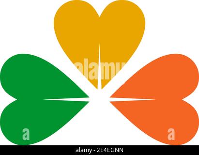 Clover leaf icon logo design inspiration vector template Stock Vector