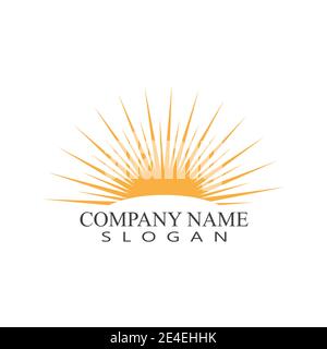 Sun Vector illustration Icon Logo Template design Stock Vector