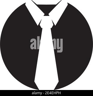 Tie logo icon design vector illustration template Stock Vector